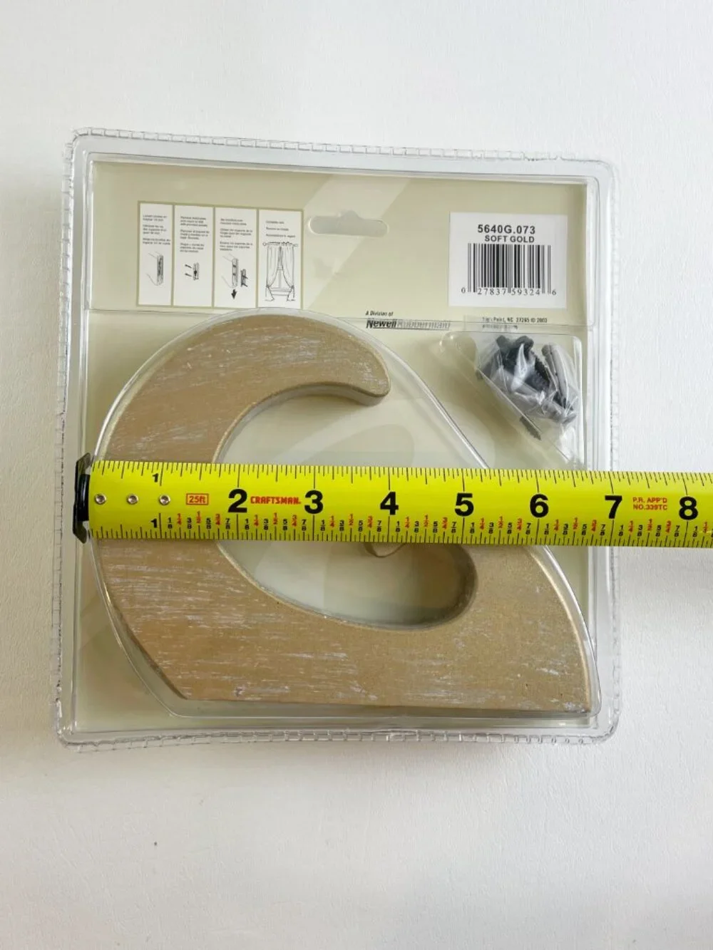 Kirsch Wood Holdbacks Set of 2 Soft Gold